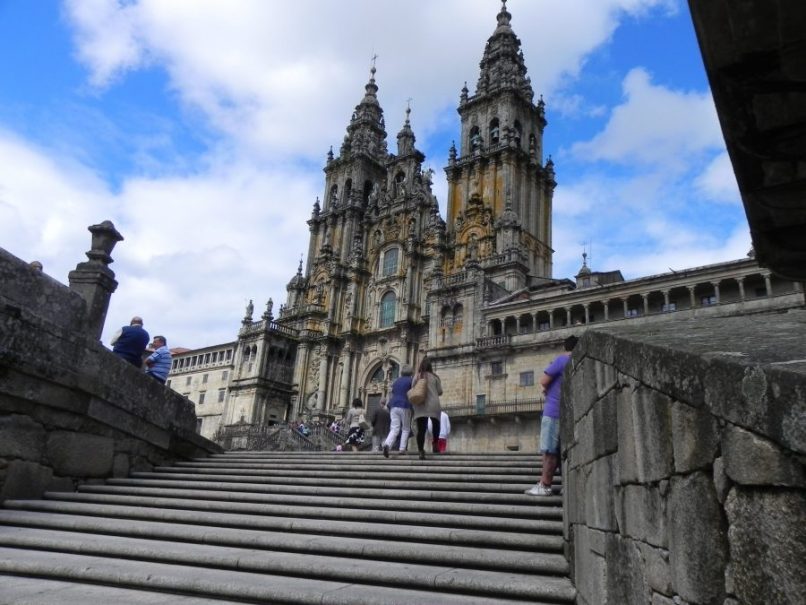 Escaleras delante de la Catedral de Santiago